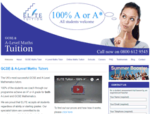Tablet Screenshot of elitetuition.com